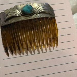 SS comb with turquoise